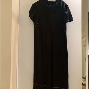 Zara maxi dress. Stitch detail throughout.
